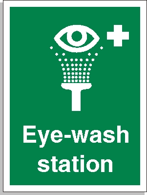 Emergency eye wash sign - First Aid Signs